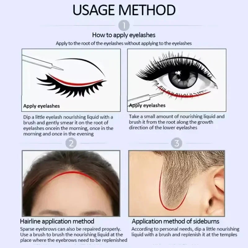 Fast Eyebrow Growth Serum Eyelash Hair Growth Anti Hairs Loss Product Prevent Baldness Fuller Thicker Lengthening Eyebrow Makeup
