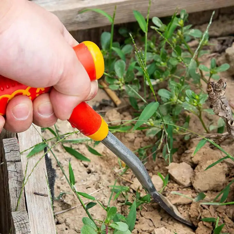 New Garlic Digging Shovel Agricultural Stainless Steel Flower Shovel Gardening Weeding Dig Wild Herbs 3-Point Shovel Garden Tool