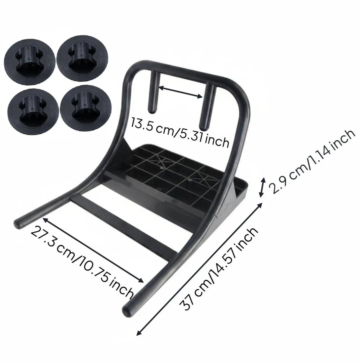 Boat Motor Mount Outboard Motor Stand Holder Marine with 4Pcs Buckles Easy Installation Heavy Duty Inflatable Boat Accessory
