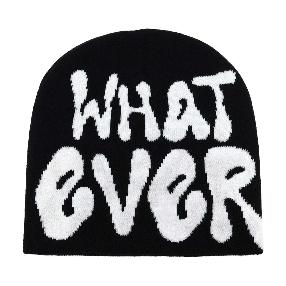 Y2K Letter Knit Beanie, Warm Ski Hat