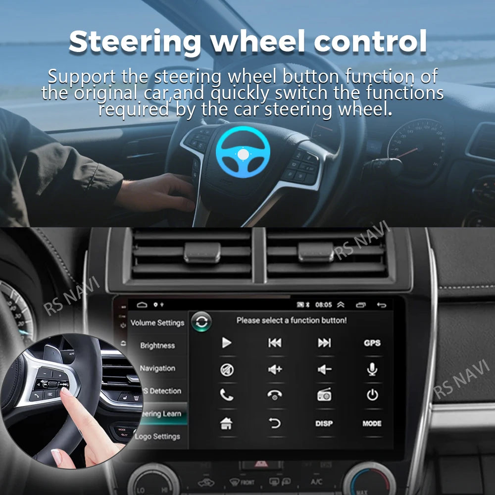 Android 16 For Toyota Camry US 2012 - 2014 2K QLED Android Car Radio Multimedia Video Player GPS Stereo CarPlay 4G Head Unit