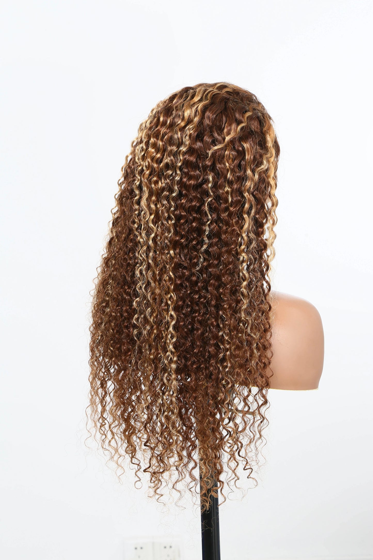 Honey Blonde Highlight HD Lace Frontal Wig - Ombre Deep Wave