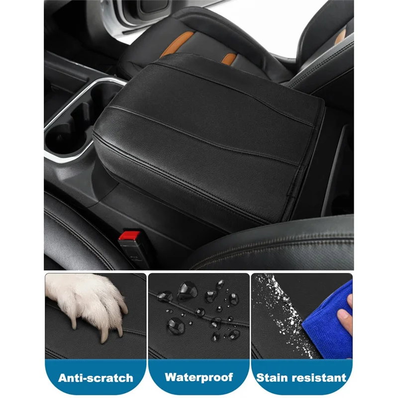 For Chevy Silverado GMC Sierra 2019-2025 Yukon Tahoe Suburban 2021-2025 Center Console Armrest Lids Cover