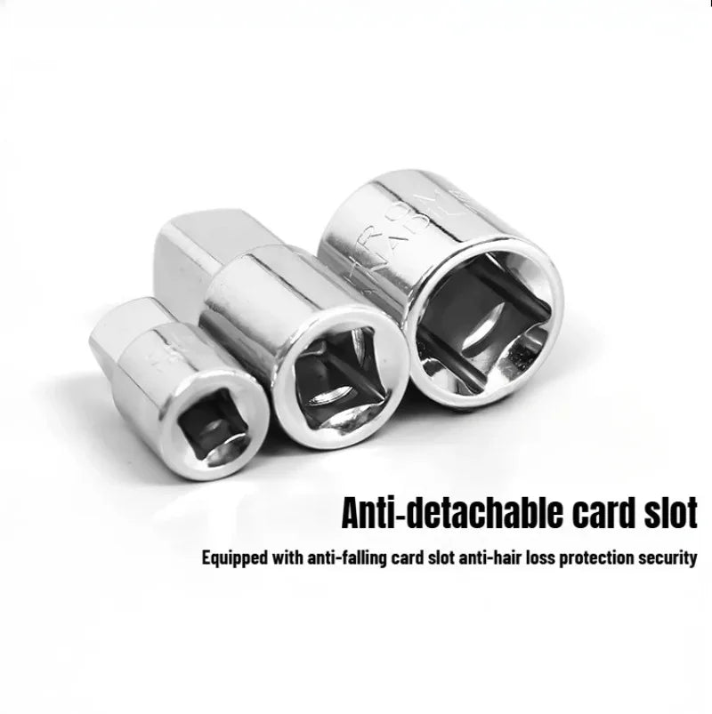 Sockets Set 1/4 Adapter 3/8 Adapter At 1/2 Tools For Mechanic 6pcs Ratchet Wrench Stainless Steel Converter Sleeve Head