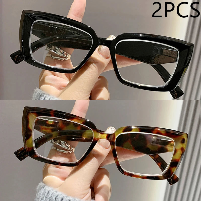 2/3PCS New Cat-eye Reading Glasses Fashionable Simple And Versatile Reading Glasses For Middle-aged And Elderly People 2319