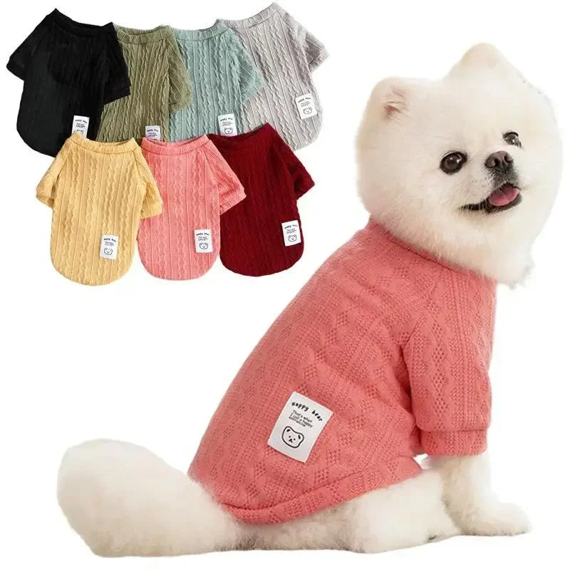 Knit Pet Sweater for Cats and Small Dogs - Warm Autumn Winter Pullover