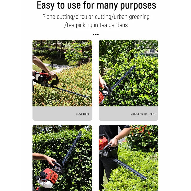 Gas-Powered 2-Stroke Hedge Trimmer for Pruning & Trimming