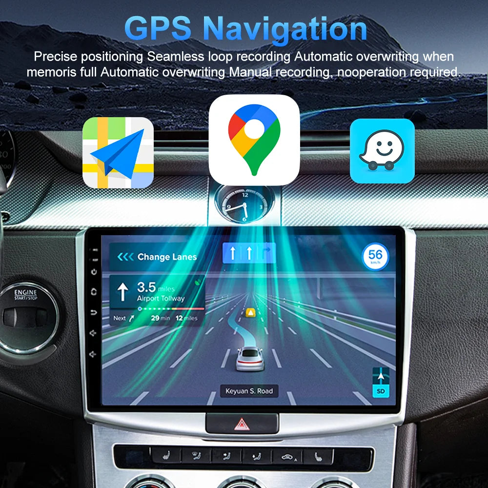 Car Stereo with Apple CarPlay & Android Auto, Compatible with VW Passat B6 B7 & CC