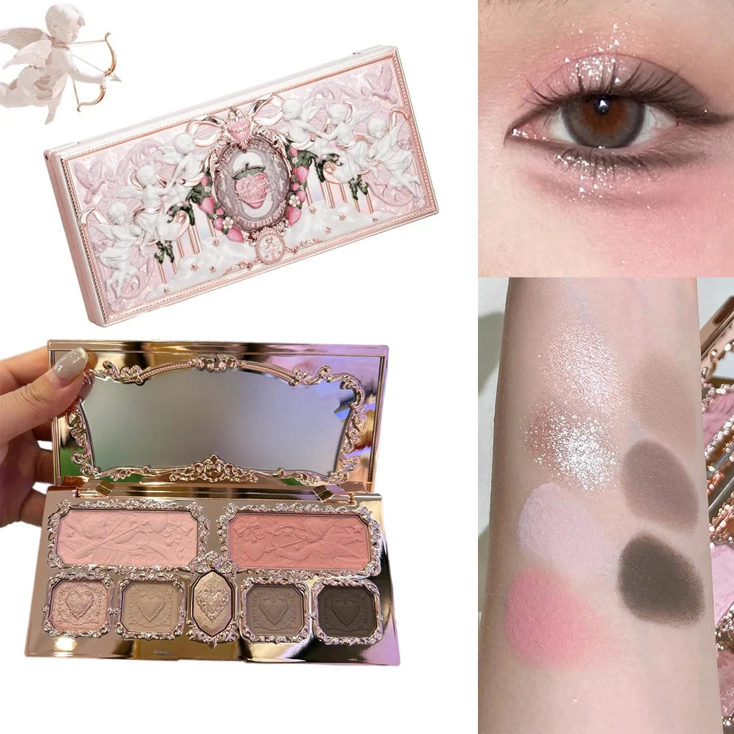 Flower Knows 2026 Bunny Garden Makeup Palette – Cute Rabbit Eyeshadow, Blush & Highlight All-in-One