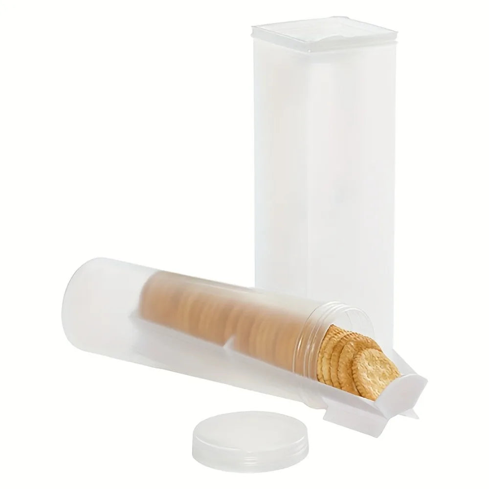 Stackable Flip-Top Food Containers - Round or Square Pantry Jars - photo 5