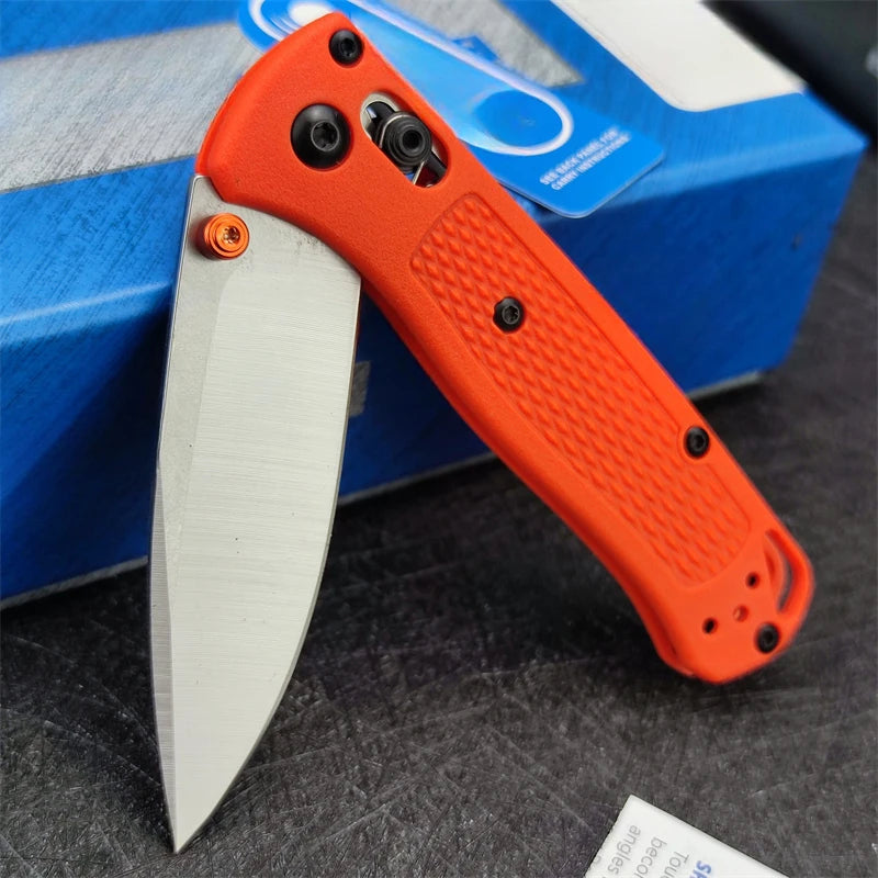 BM 533 Bugout Axle Lock Folding Knife S30V Steel Blade Nylon Fiber Handle Outdoor Camping Survival EDC Practical Cutting Knife