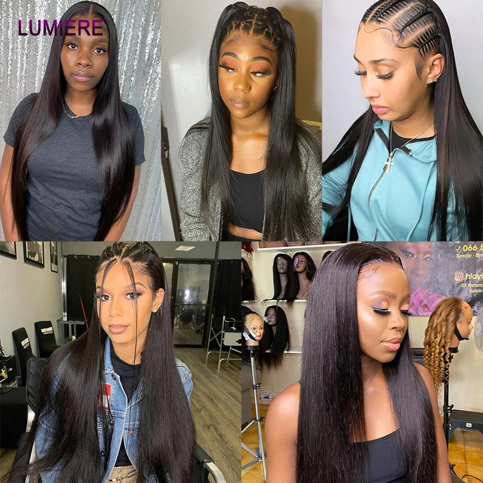 32 Inch 18A Bone Straight Human Hair Bundles 3/4 Bundles Hair 100% Raw Human Hair Bundles Deal Brazilian Virgin Hair Extensions