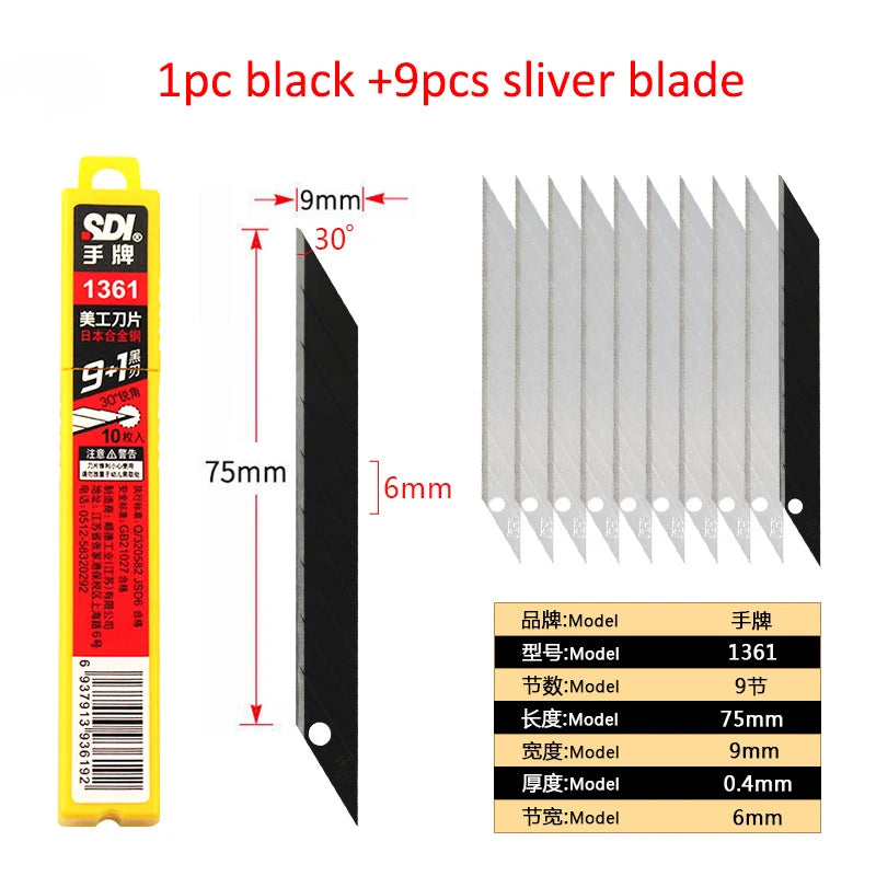 Vinyl Utility Knife Anti Shaking Car Stickers Decals Blade Cutter Knife PPF Film Window Tint Craft Cutting Line Paper DIY Tool