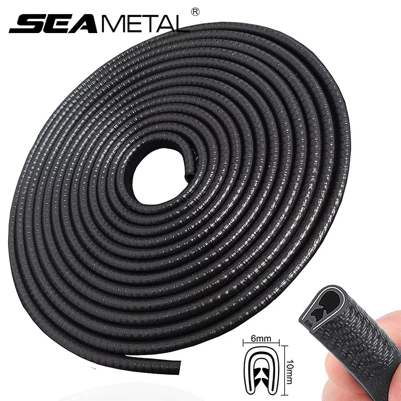 U-Shape Car Door Edge Guard Trim, 2 m, 5 m or 10 m