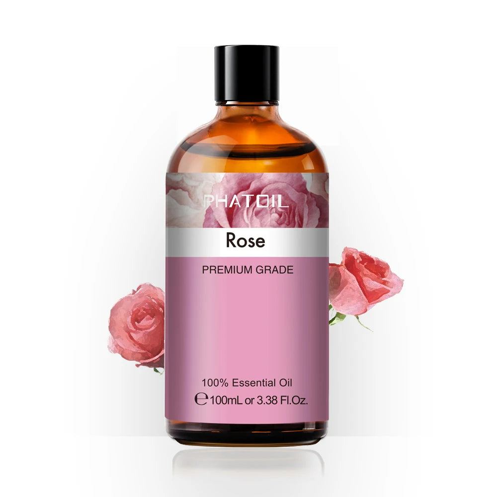 100ml Pure Essential Oil for Diffusers — Aromatherapy (Lavender, Rose, Peppermint & More)