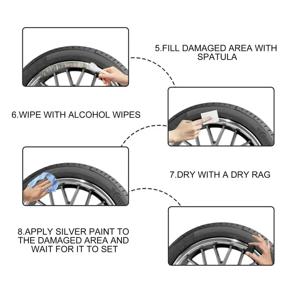 DIY alloy wheel repair kit for scratches and rims — view 15 of 20