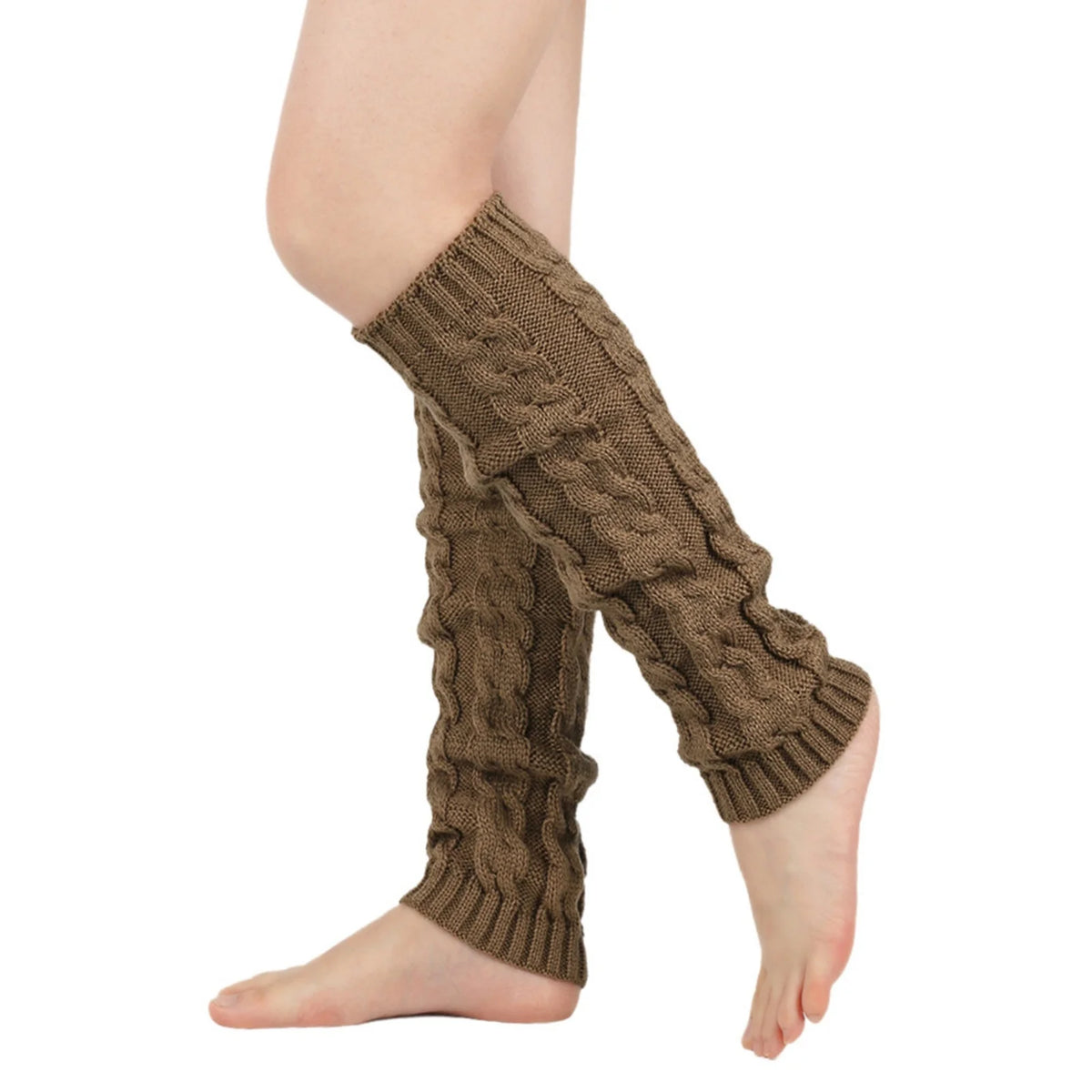 Women's Long Crochet Leg Warmers - Ankle to Knee Knit Boot Covers - photo 11