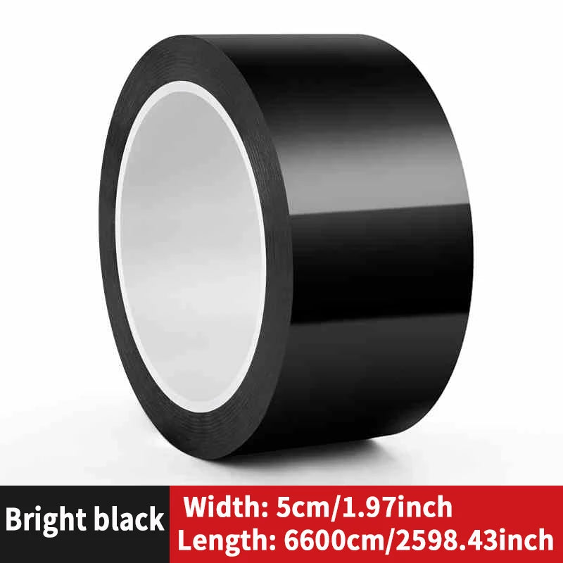 Car modified color film, High brightness black carbon fibrous PET car interior and exterior sticker, body mid net modification