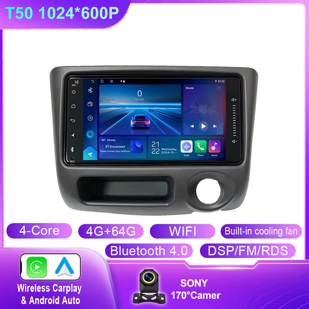 Android Car Stereo for Toyota Vitz, Yaris & Echo (1999–2005) — CarPlay, Android Auto, GPS Navigation