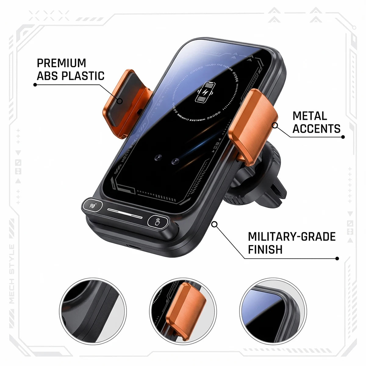 Magnetic Phone Mount with Wireless Charging for Ford F-150 Raptor 2019–2020