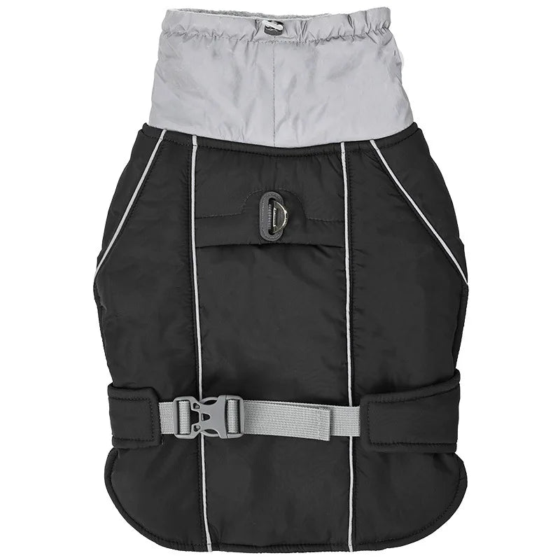 Reflective Dog Winter Jacket with Harness D-Ring - Windproof Thick Coat - photo 9