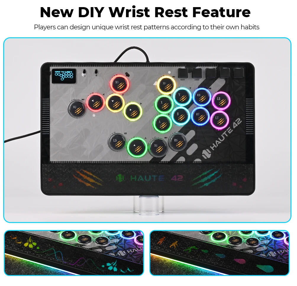 Haute42 C-AT Magnetic Leverless Hitbox Controller Stickless Arcade Controller Keyboard For PC/PS4/PS5/Switch Hitbox Fightstick
