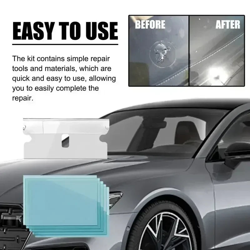 T698-Windshield Repair Kit  Glass Automotive Glass DIY Windscreen Tool  Fixing Chips Cracks Star-Shaped Crack Nano Fluid Filler