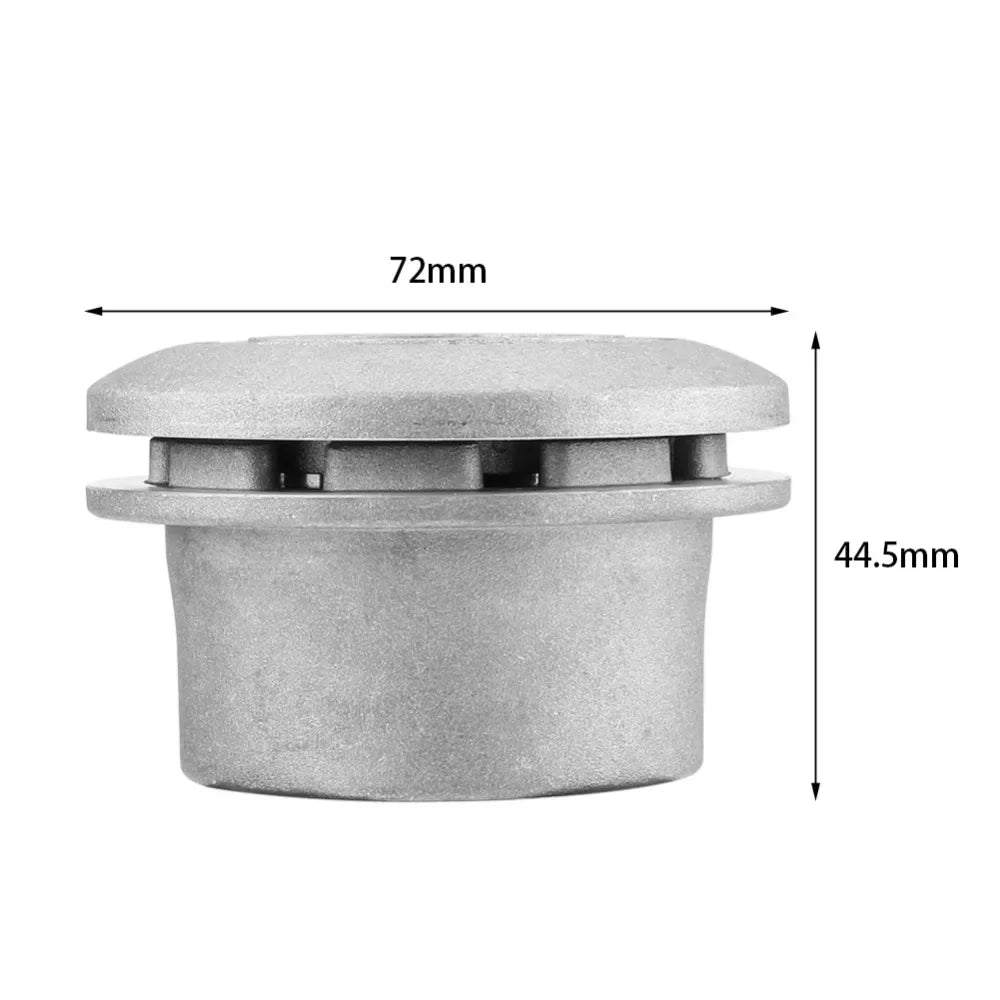 Universal Aluminum Grass Trimmer Head with 4 Lines Brush Cutter Head Thread Nylon Grass Cutting Line Head for Lawn Mower Silver