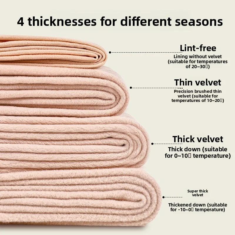 Women's Nude Effect Fleece Lined Tights - Skin Tone Winter Pantyhose - photo 4