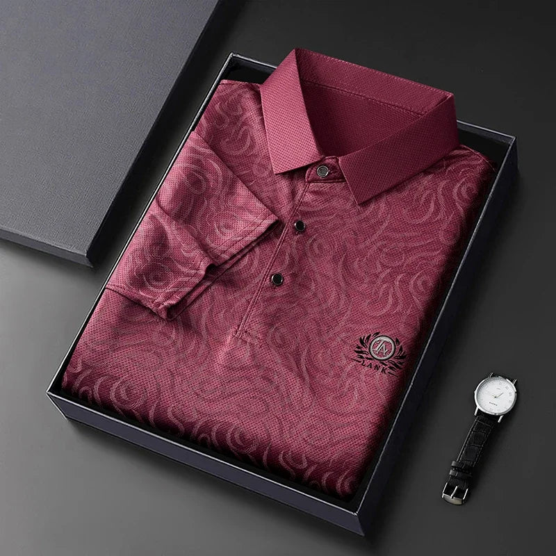 Men's Embroidered Polo Shirt - Lightweight Short Sleeve, Casual Style
