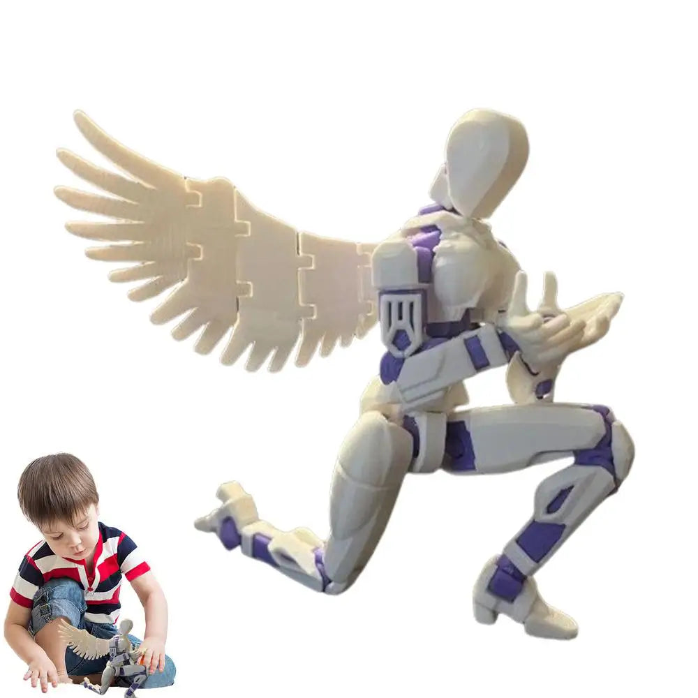 3D Movable Multi-Joint Robot Action Figure — Poseable Desktop Toy & Decor