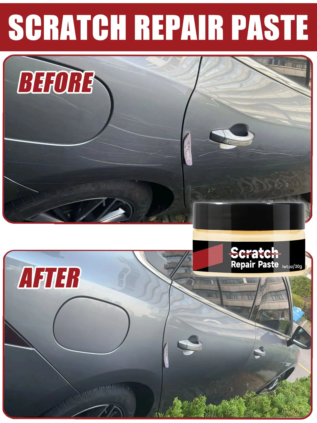 RayHong Car Scratch Remover 30ml – Paint Scratch Repair Liquid for All Car Colors | 1/3/5/10/22 Pack