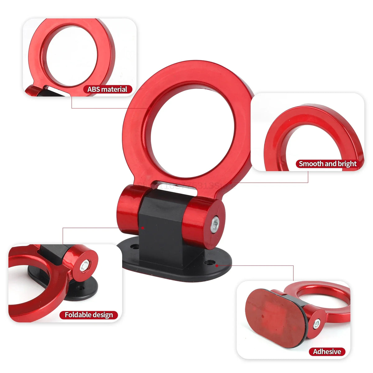2 Car Style Trailer Hooks Designs，Decorative Car Sticker,Front Rear Trailer,Racing Ring Simulation,Vehicle Trailer Hook