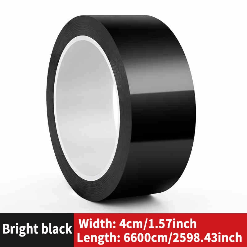 Car modified color film, High brightness black carbon fibrous PET car interior and exterior sticker, body mid net modification