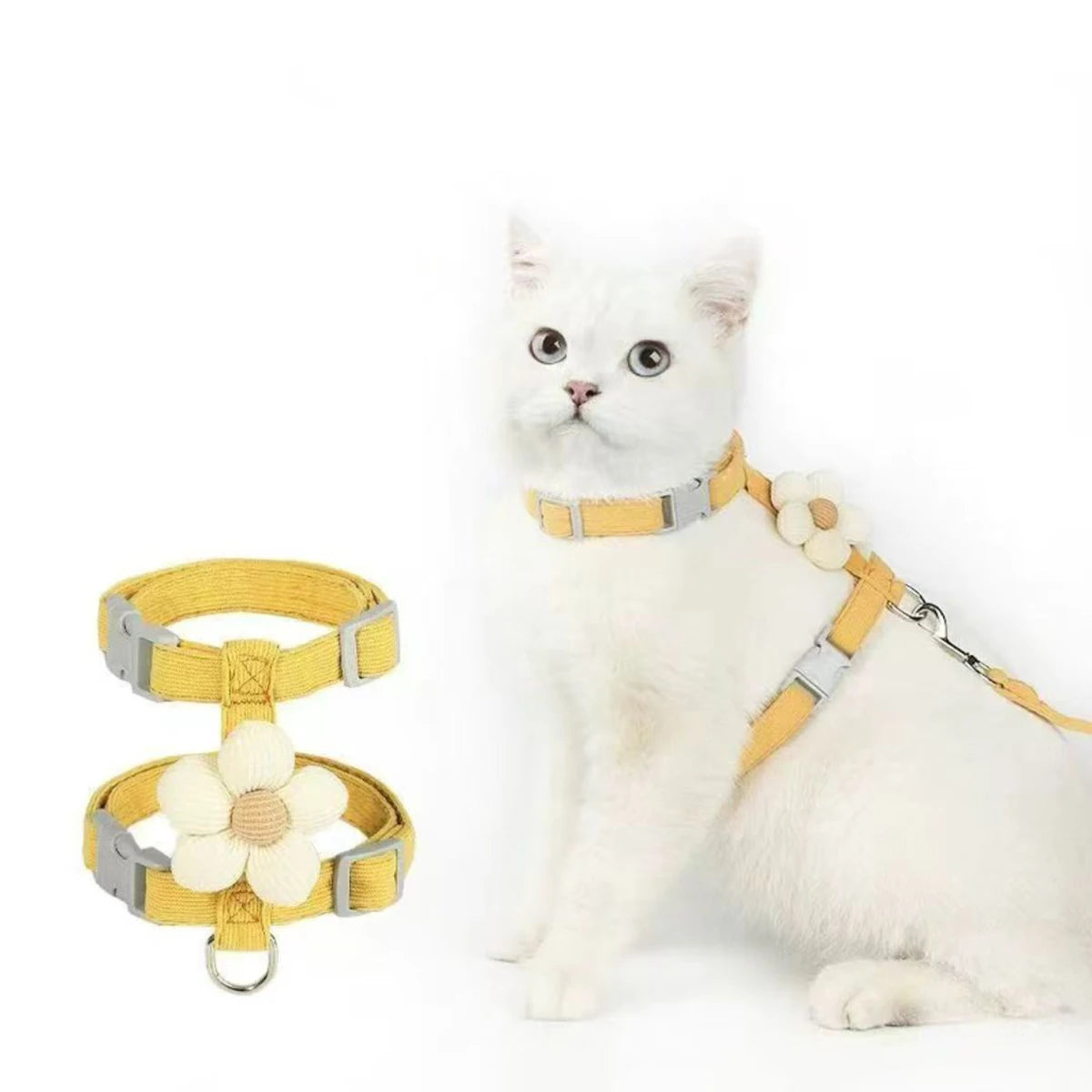 Cat Harness and Leash Set - Adjustable Breathable Walking Vest – photo 7