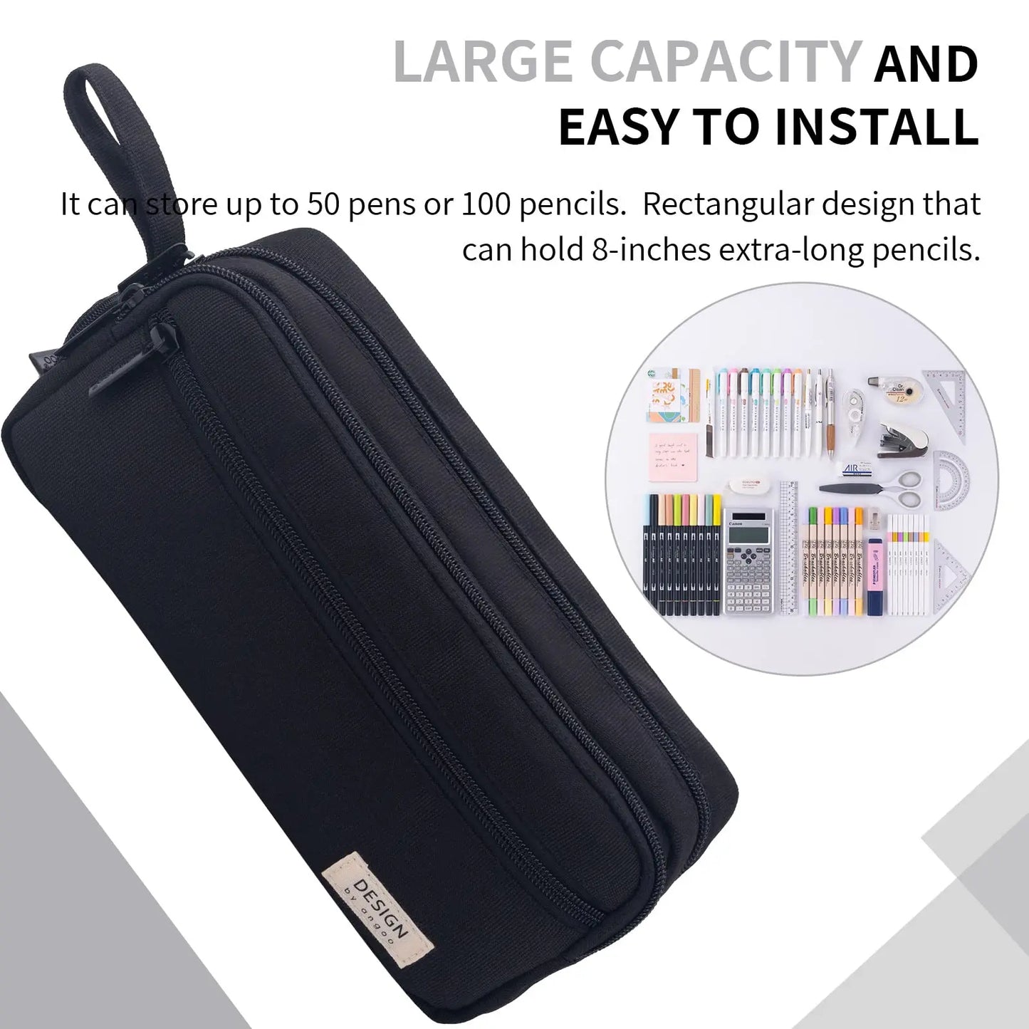 Large Capacity Multi-Functional Pencil Case for Students