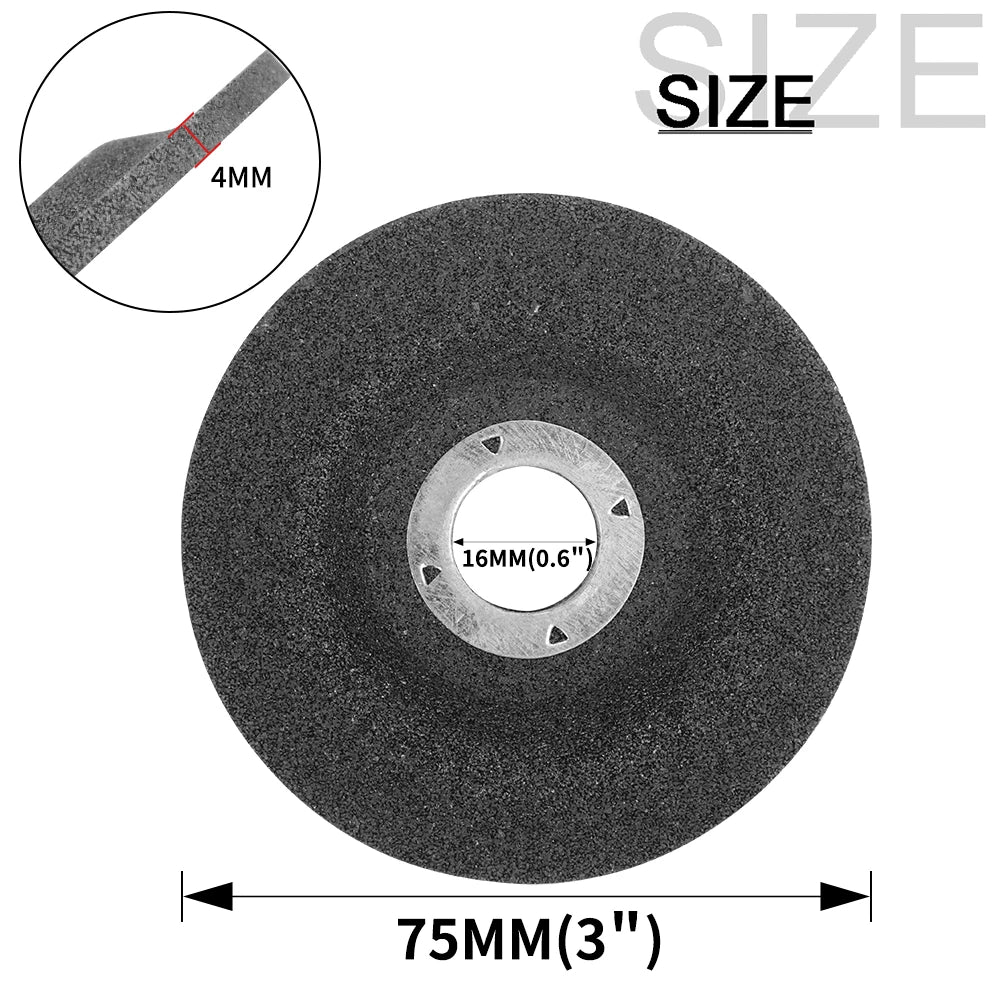 2Pcs 50/75mm Angle Grinder Cutting Disc Resin Grinding Wheel Mini Grinding Disc for Metal Iron Stainless Steel Cut-off