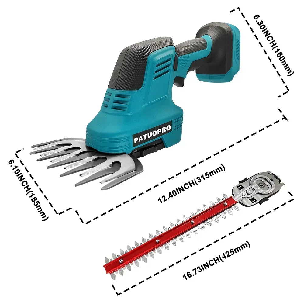 2-in-1 Cordless Hedge Trimmer & Pruning Shears – Makita Compatible