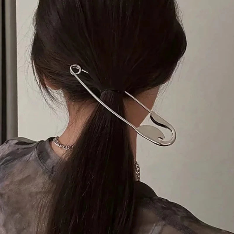 Simple Big Size Brooch Pin Women Hair Clip Brooch Buckles Jeans Fixed Suit Clothing Waist Clip Lady Waist Tighting Pins Jewelry