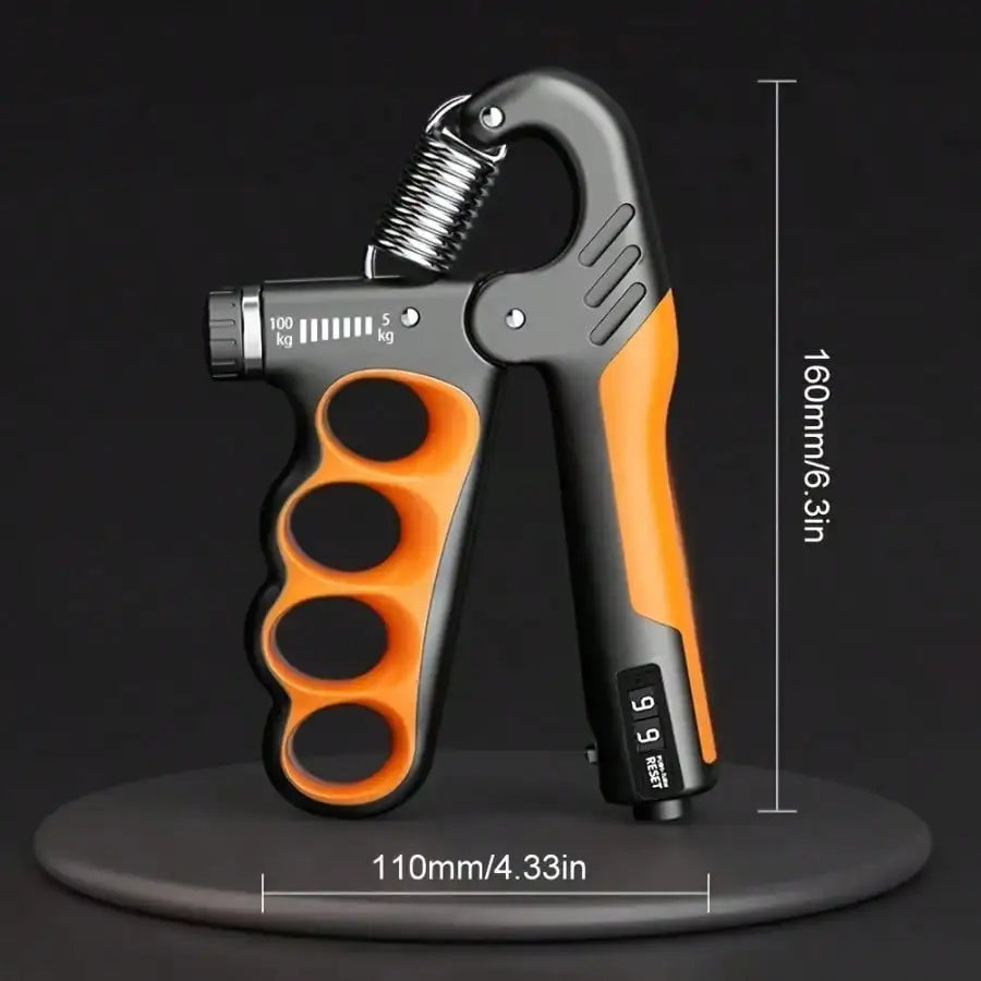 1pc 5-100kg/ 11.02-220.46lbs Grip Strength Trainer, Mechanical Counting Hand Gripper, Suitable For Strength Training