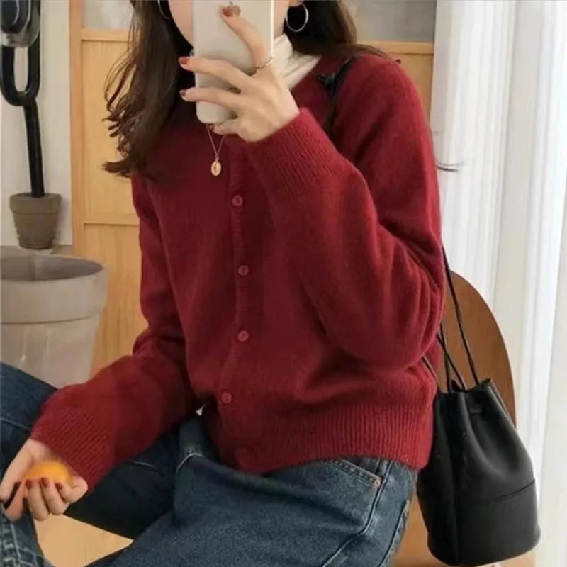 Women's knit cardigan - view 9