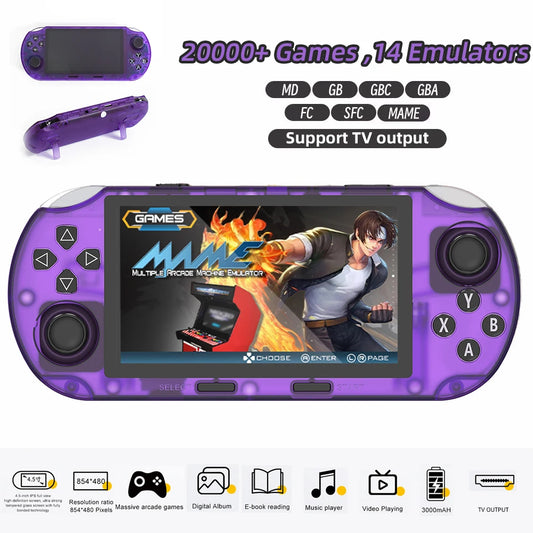 SF3000HD new handheld game console with a 4.5-inch high-definition screen supports TV output/e-books/listening to music