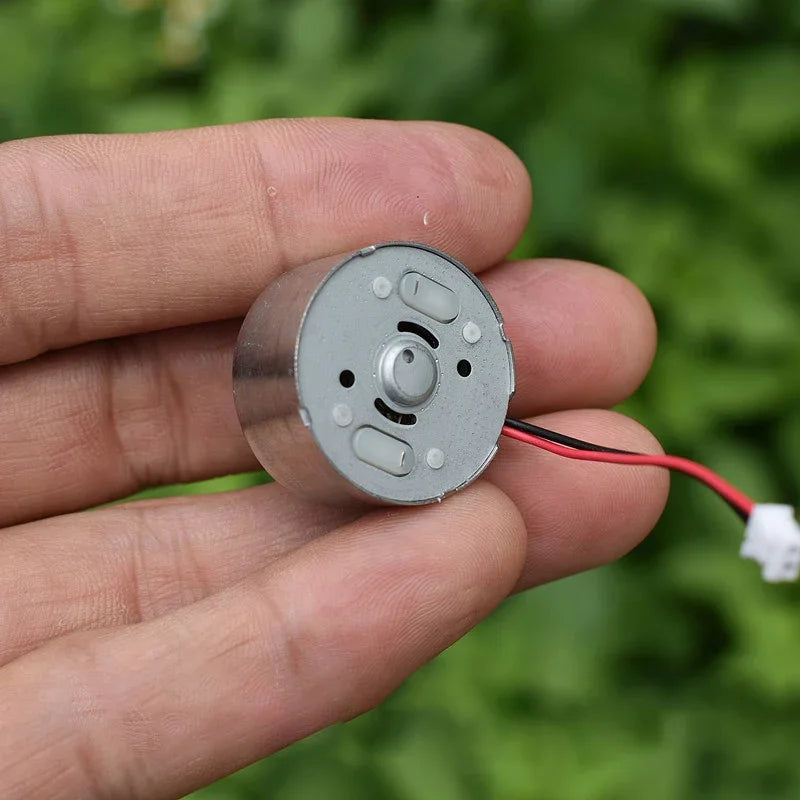 RF-300CA-16220 DC 1.5V-3.7V 3V 7500RPM High Speed Mute Micro 24mm Round 300 Motor for Hobby Toy Solar Engine Fan