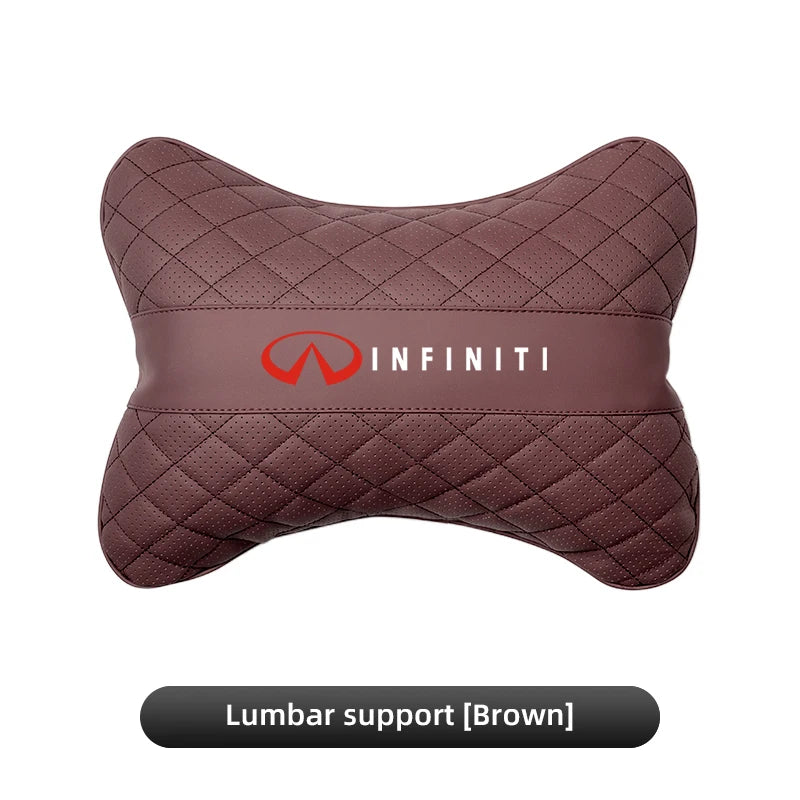 Car Seat Neck Pillow Headrest Lumbar Waist Support Cushion For Infiniti QX55 QX50 QX60 QX80 Q50 Q70L Q60 Q30 Q70 QX70 QX30 FX37