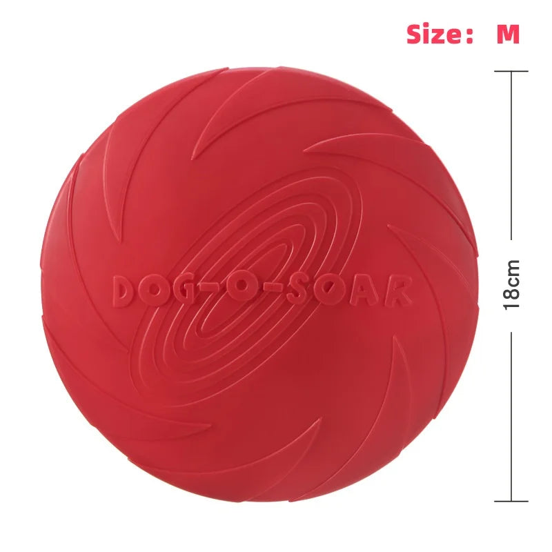 Soft Silicone Flying Disc Dog Toy for Fetch and Training