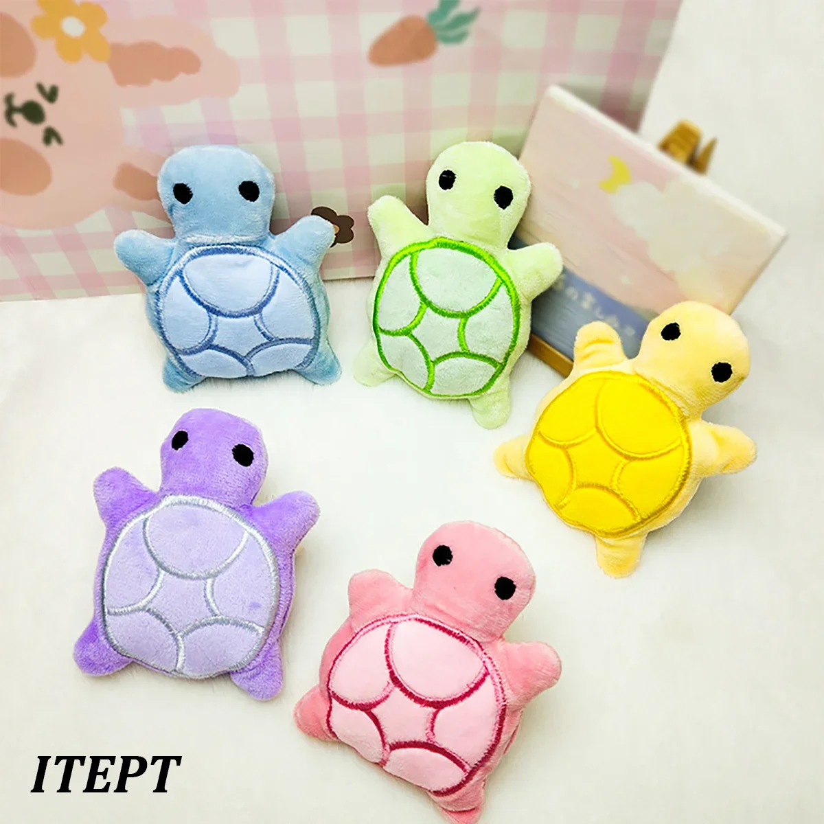 Mini Turtle Plush Chew Toy for Puppies – photo 4