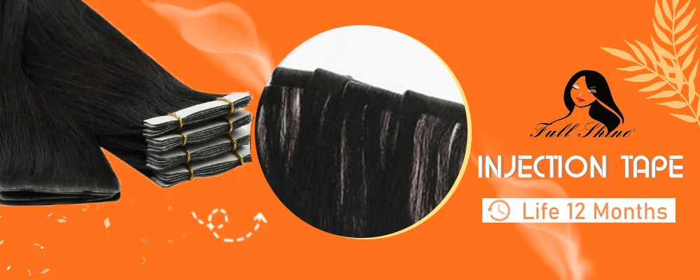 Full Shine Seamless Clip in Human Hair Extensions 8Pcs 100g&80g Pure Color Blond Hair Pu Clip on Remy Extension Skin Weft