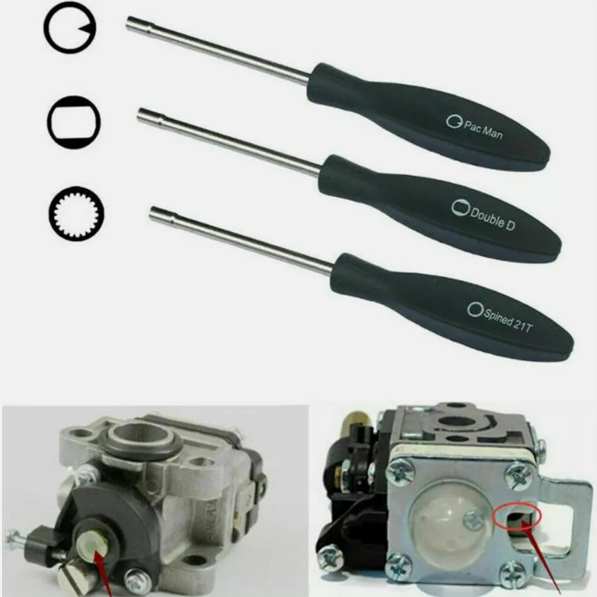 3PCS Quality Carburetor Adjustment Screwdriver Carburetor Adjustment Chainsaw Tools For Husqvarna Poulan Carburetor Repair Tool