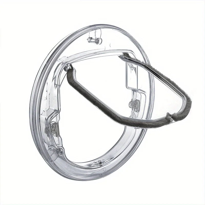 4-Way Locking Cat Flap with Access Hole - Small Pet Door – photo 4