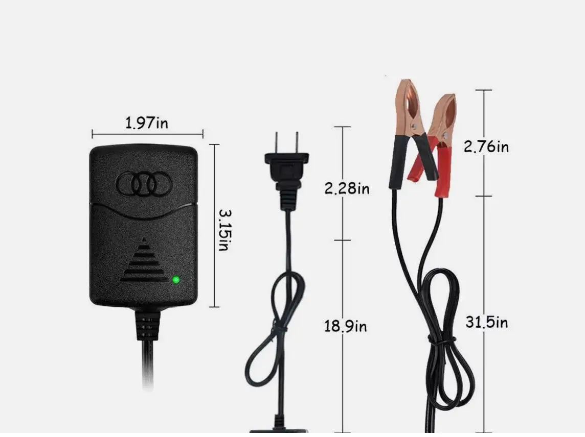 2PCS NEW Plastic Storage Batteries Charger Universal Car Truck Motorcycle 12V1A 14.4V Two Wire Clip Charger Double-line Clip